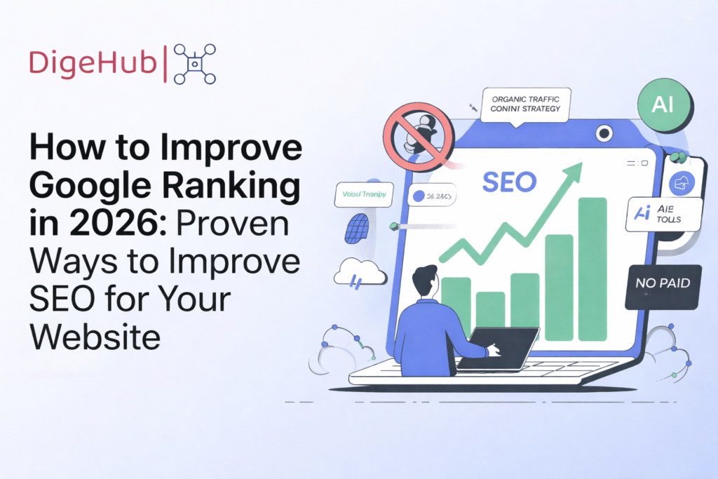 Discover how to improve your Google ranking without paid ads in 2026. Learn the latest GEO, AEO, and AI search strategies to drive organic traffic and outrank competitors.