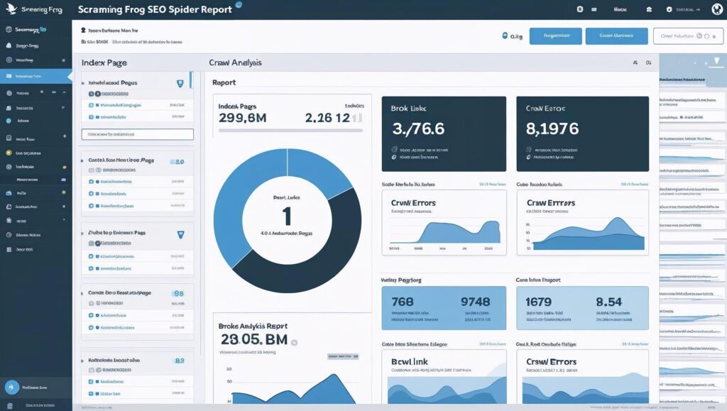 Screaming Frog dashboard showing crawl analysis