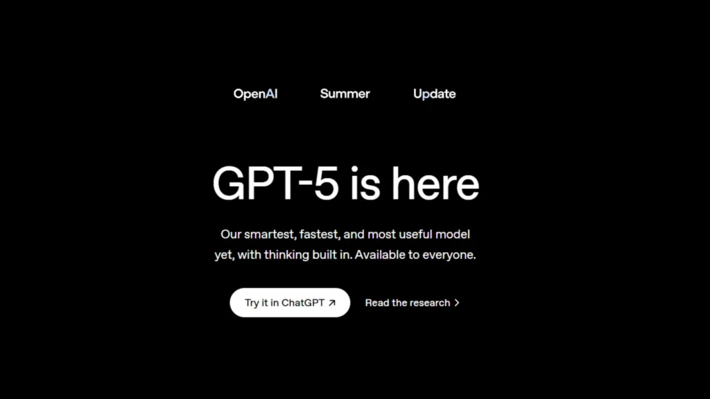 OpenAI's GPT-5 is here and free for all ChatGPT users