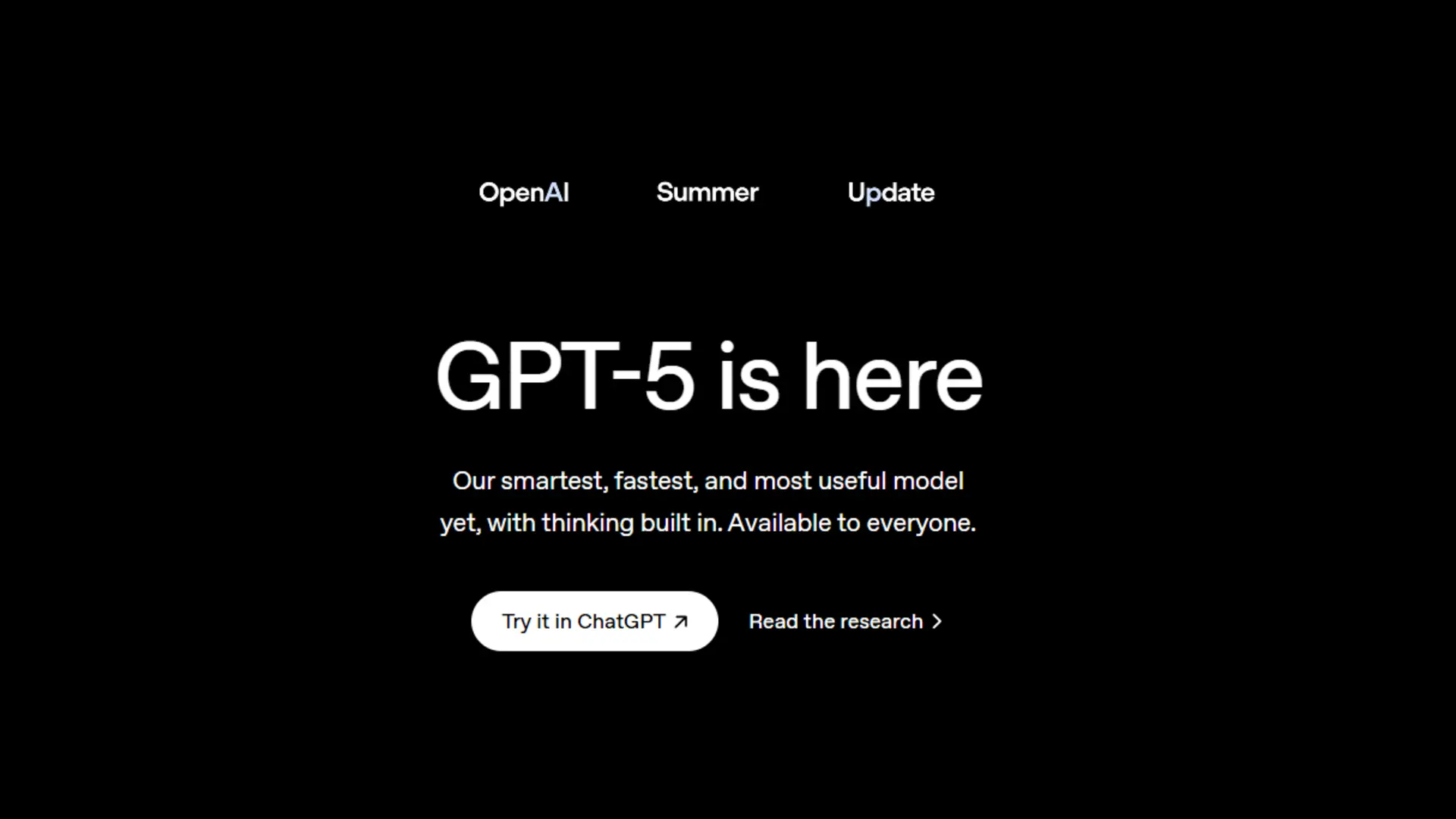 OpenAI's GPT-5 is here and free for all ChatGPT users