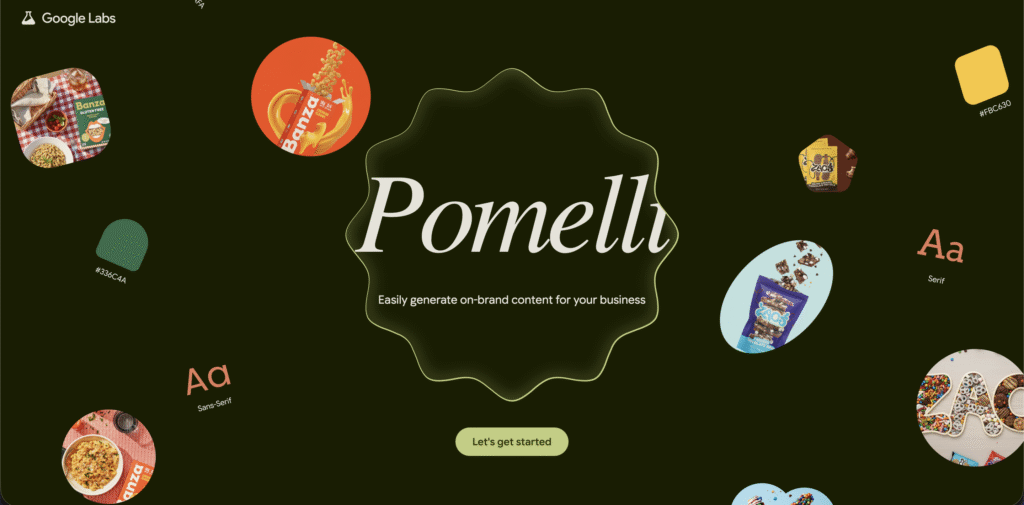Screenshot 2025-10-30 at 2.46.13 PM Google Pomelli official page illustrations