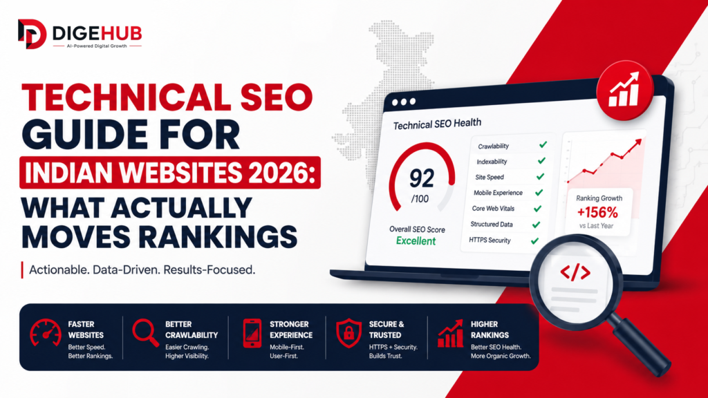 technical-seo-guide-indian-websites-2026 Technical SEO Guide for Indian Websites 2026 What Actually Moves Rankings by DigeHub