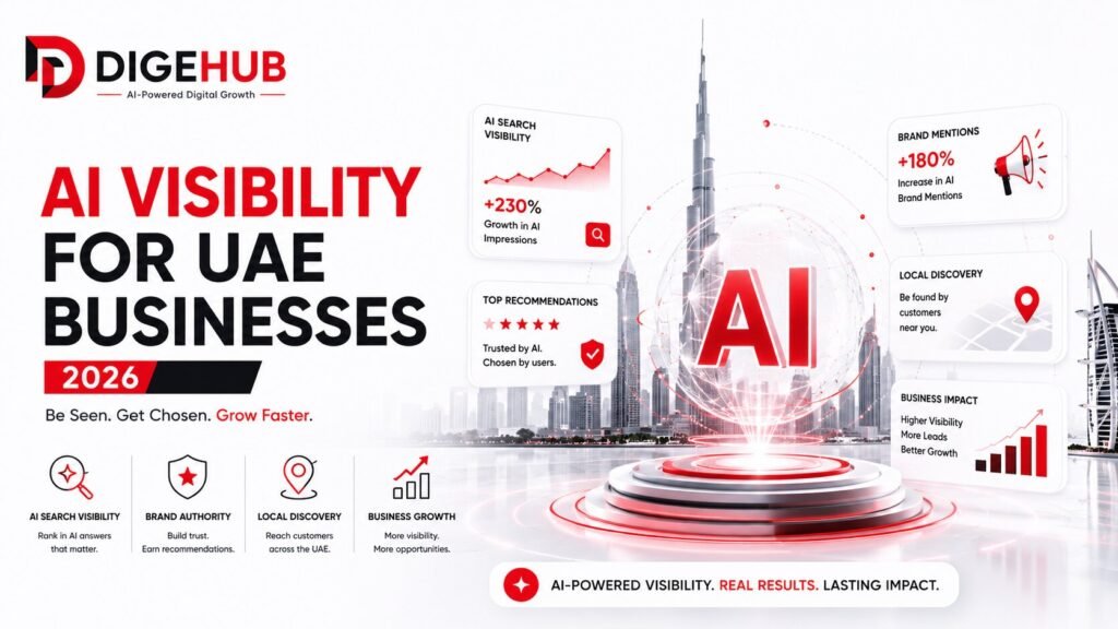 AI visibility UAE businesses AI visibility UAE businesses with AI search, local discovery, brand authority, and business growth.
