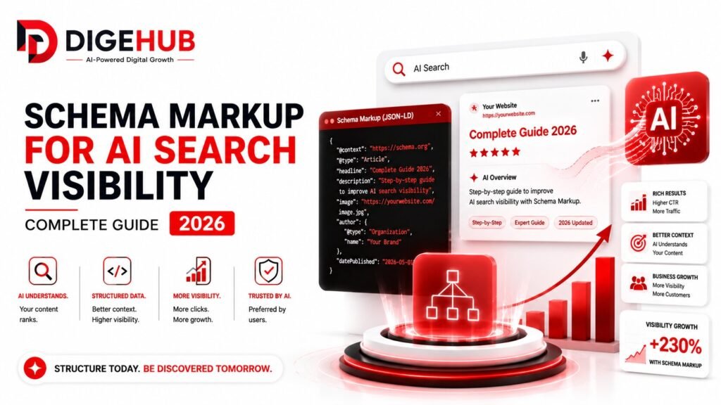 schema markup AI search Schema markup AI search with structured data, AI visibility, rich results, and search optimization.